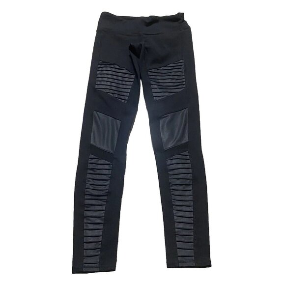 ALO Black Compression Leggings Size S 2256 - Picture 1 of 6